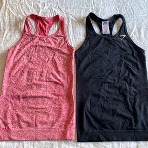 Two Gymshark Vital Seamless Vests (Tank tops) XS
